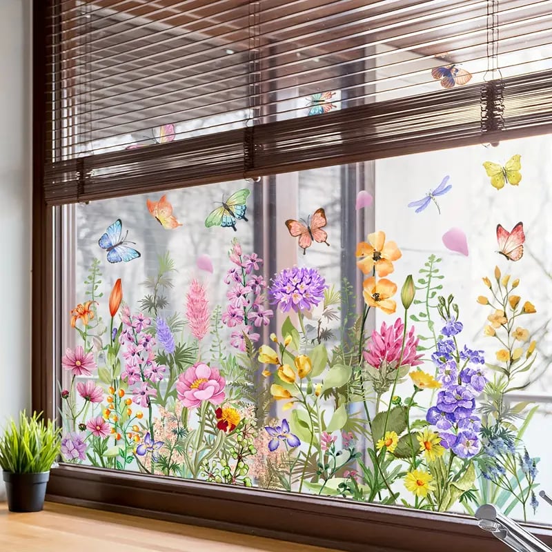 BloomView™ Kleurrijke raamsticker | 1+1 GRATIS