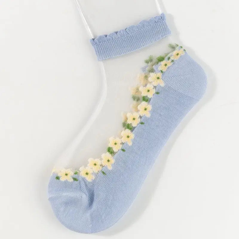 FloraLux – Elegante kanten sokjes | 5+5 paar GRATIS