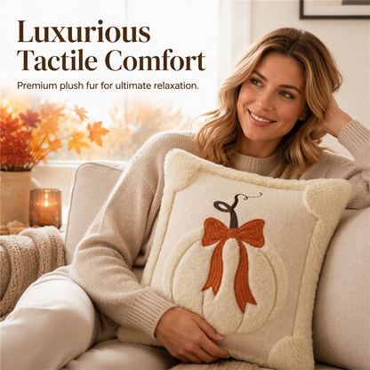 Herfst Pluche Kussensloop – Gezellige Warmte in Elk Moment