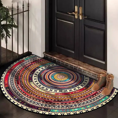 BoldPatch – Geometrisch Fluwelen Vloerkleed | 50% KORTING