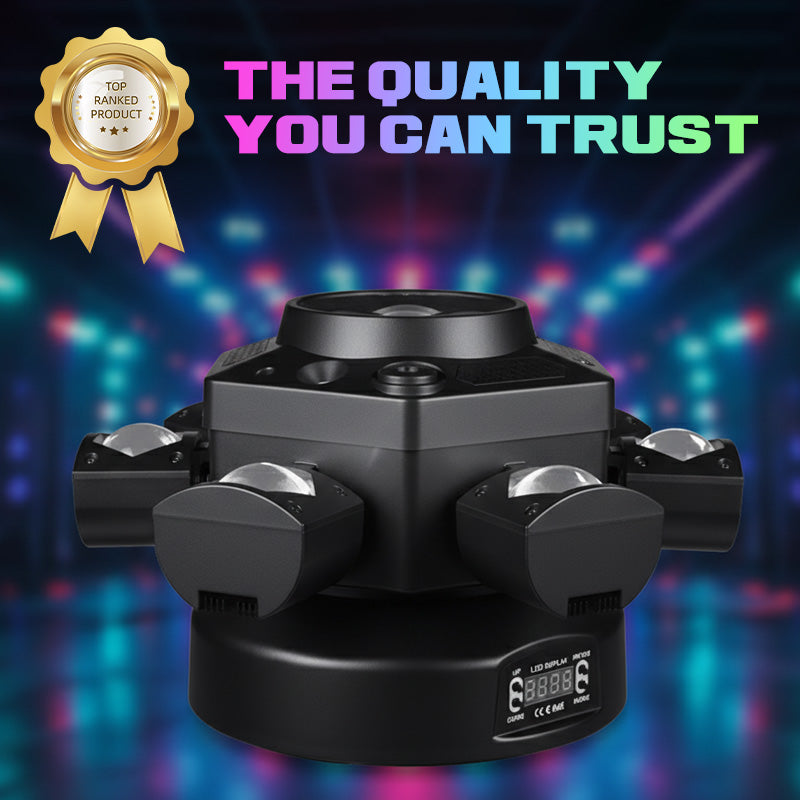LumiStorm Pro – 6-Arm LED Showlight | 50% KORTING