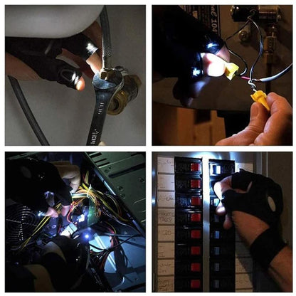 LED-handschoenen met waterdichte verlichting