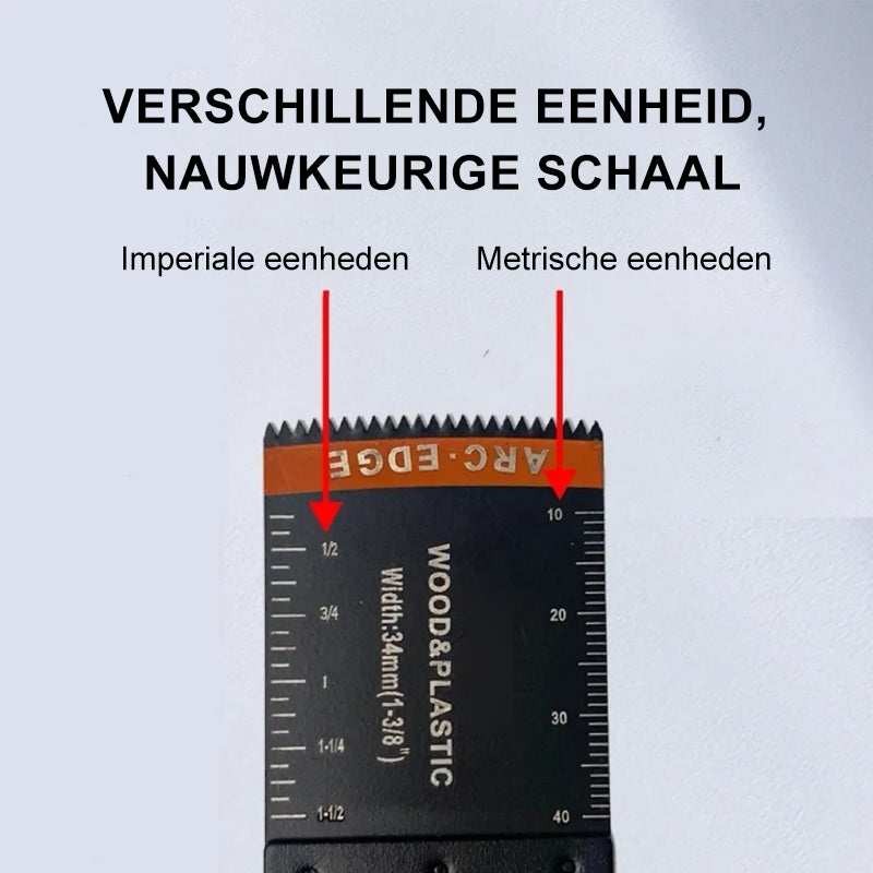 Oscillerende gereedschapsbladen met gebogen rand (20 stuks)