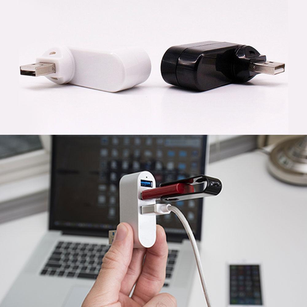 Mini draaibare 3-poorts USB-hub