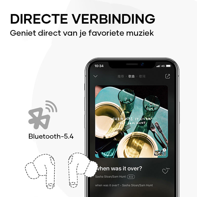 Ruisonderdrukkende Bluetooth-oordopjes