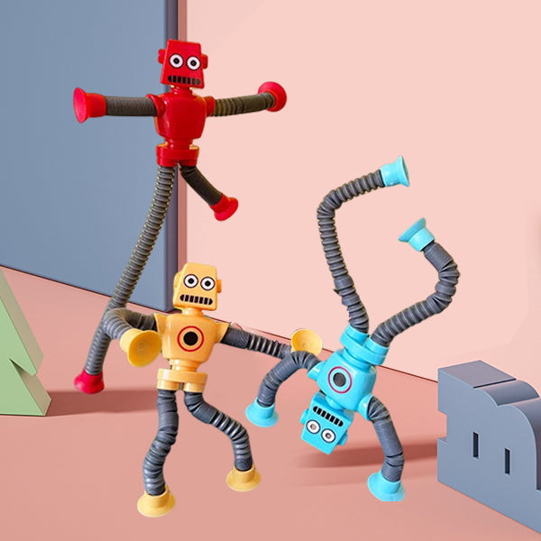 Telescopic Suction Cup Robot Toy