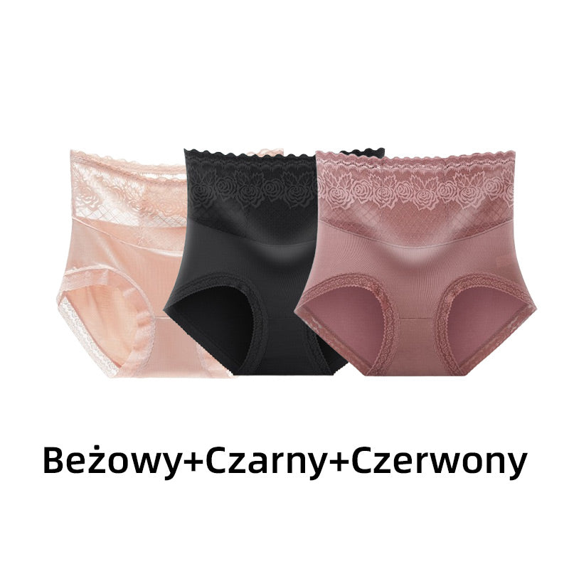 LaceComfort – Dames kanten slip met hoge taille | 1+1 GRATIS