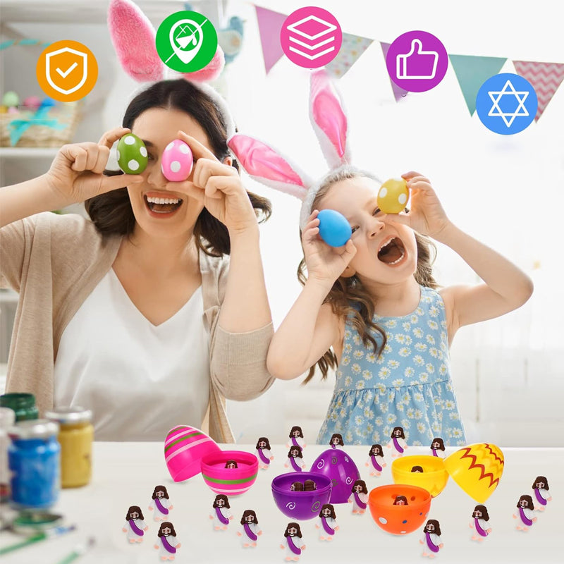 24 mini Jezusfiguurtjes voor paasdecoratie