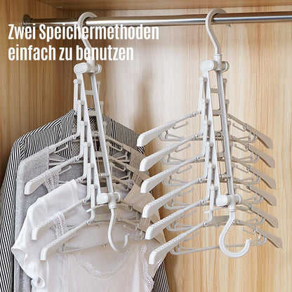 Opvouwbare kleerhanger en broekenrek