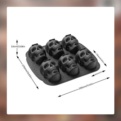 Schedel siliconen taartvorm