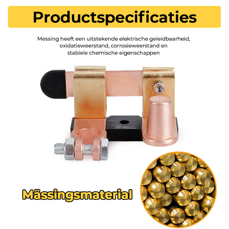 Hoofdschakelaar mesblad bovenaan