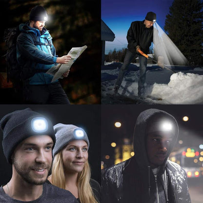 LED Gebreide Winter Beanie Muts