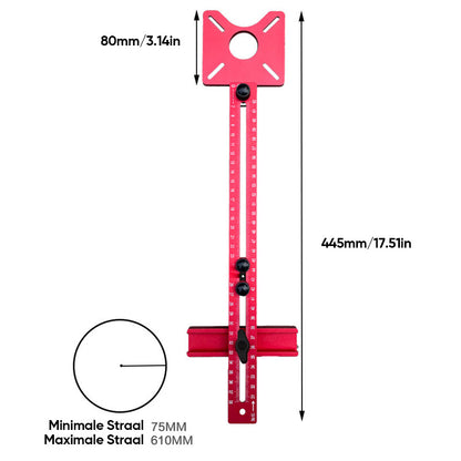 WoodMaster Flex - 3 In 1 Freesgroef Beugel | 50% KORTING