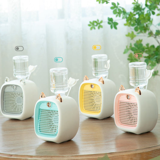 Draagbare mini-luchtbevochtigerventilator