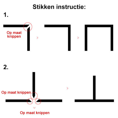 Schimmelbestendige spleettape voor keramische tegels (één rol 6 M)