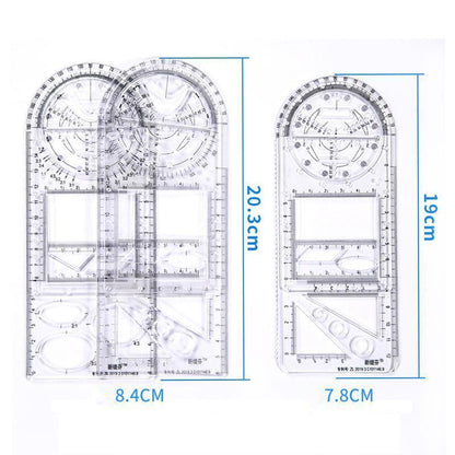 Multifunctionele geometrische liniaal