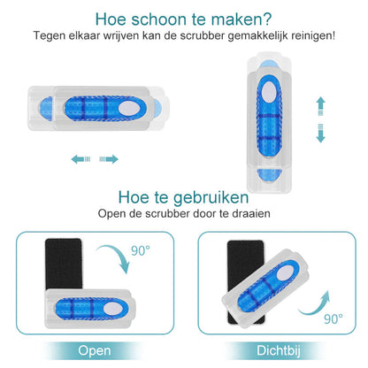 Magnetische dubbelzijdige borstel voor aquarium