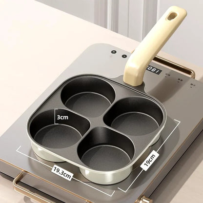4-Kops Ontbijtkoekenpan – Perfecte Ochtenden, Moeiteloos Koken