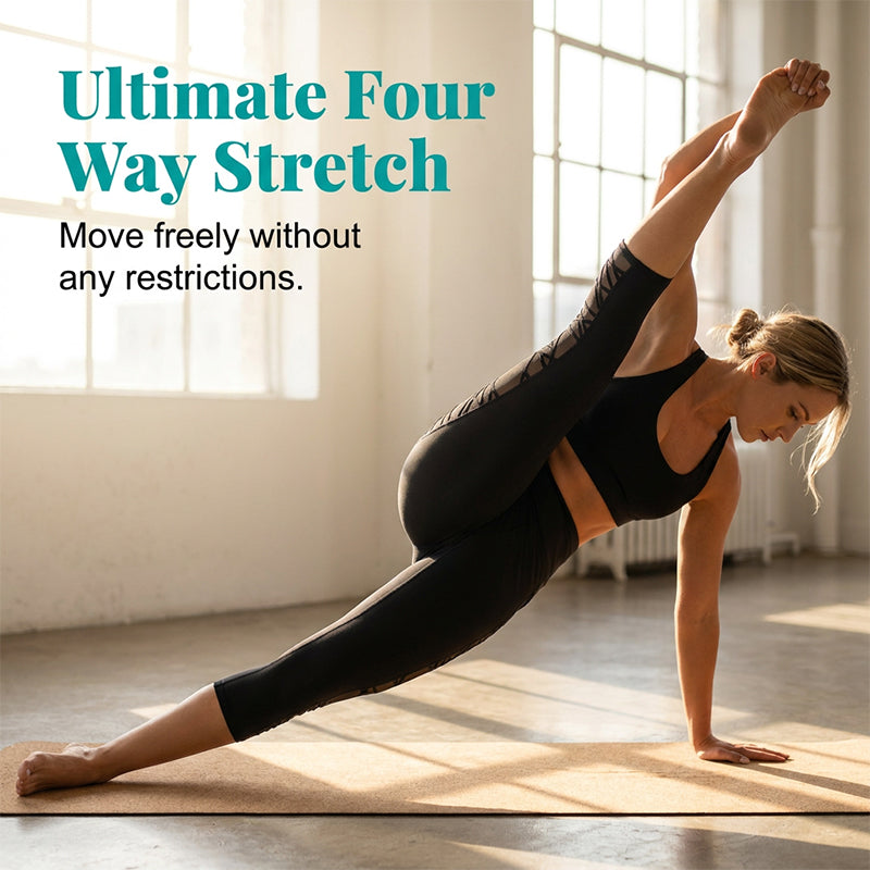 Maya – Ademend, Curve-Verhoger Yoga Leggings met Zakjes