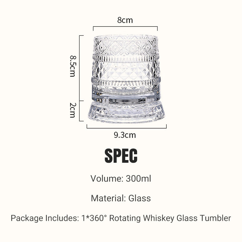 SpinGlass – Roterend Whiskeyglas | 1+1 GRATIS