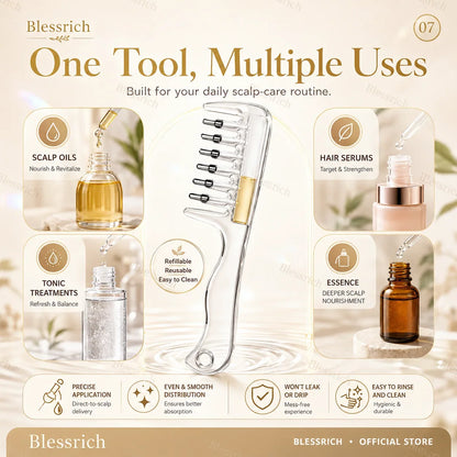 FollicleFlow Serumkam — Nauwkeurige Toepassing, Maximale Zorg