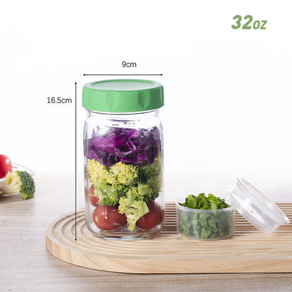 VividVessel – Frisse saladebox glas | 2+1 GRATIS