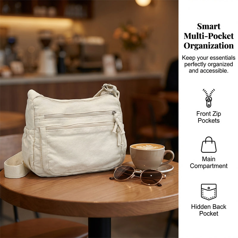 Sally — Casual Canvas Tas | 50% KORTING