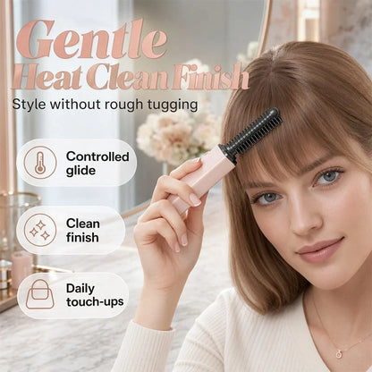 LuxeTrim verwarmde kam — gladde pony, zelfverzekerde jij
