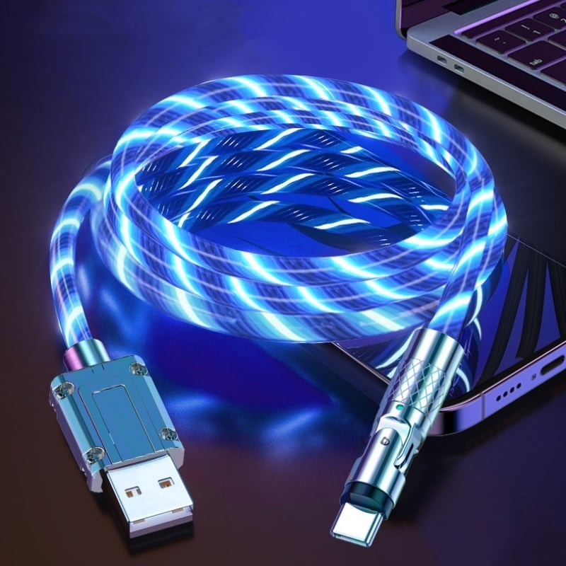 GlowCharge™ – Draaibare Kabel met Magnetische Oplaadconnector | 1+2 GRATIS