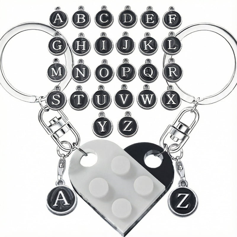 Letterblok Sleutelhanger — Deelbare Oprechte Verbinding