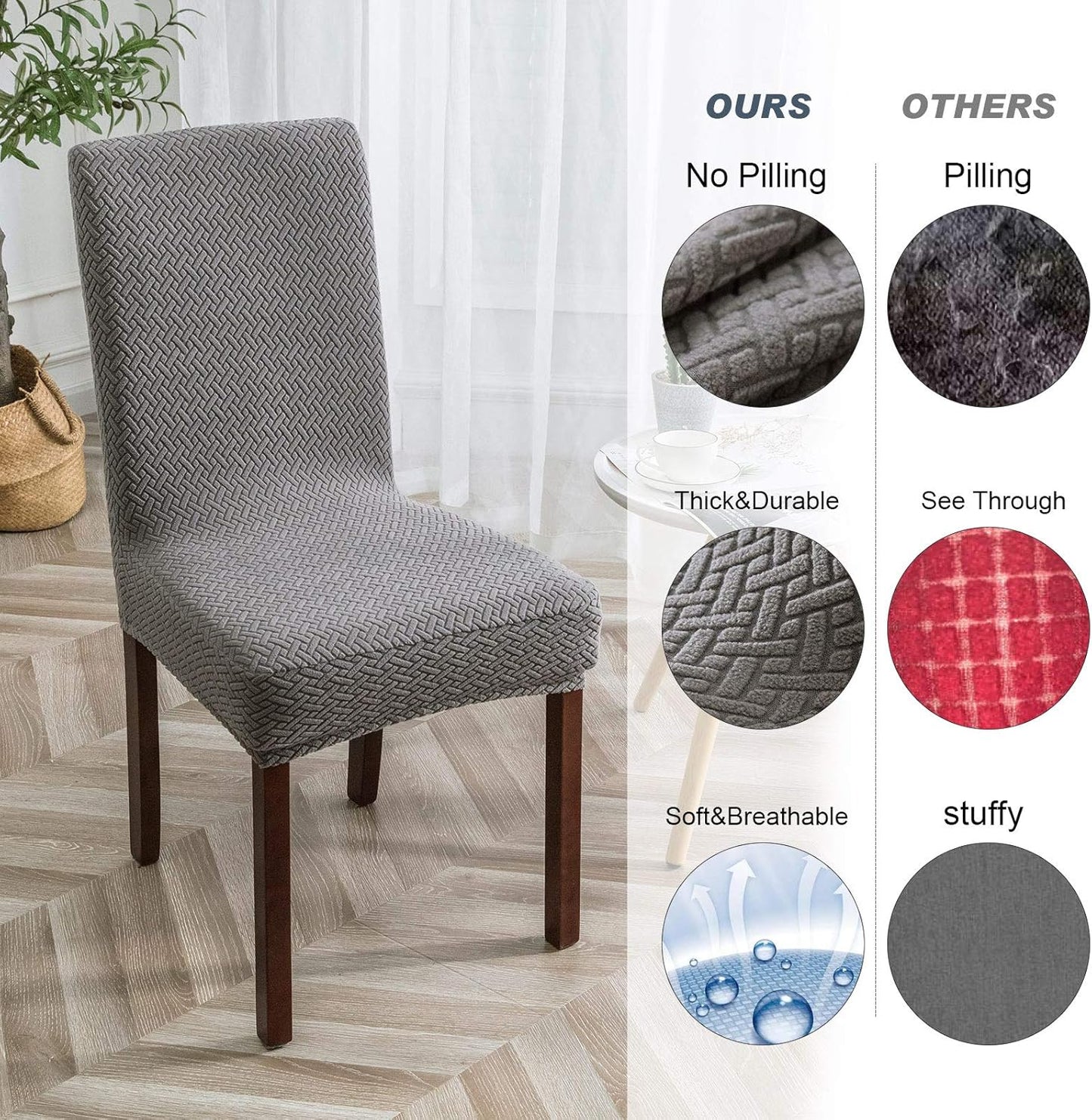 Genina™ – Elastische stoelhoezen | 1+1 GRATIS