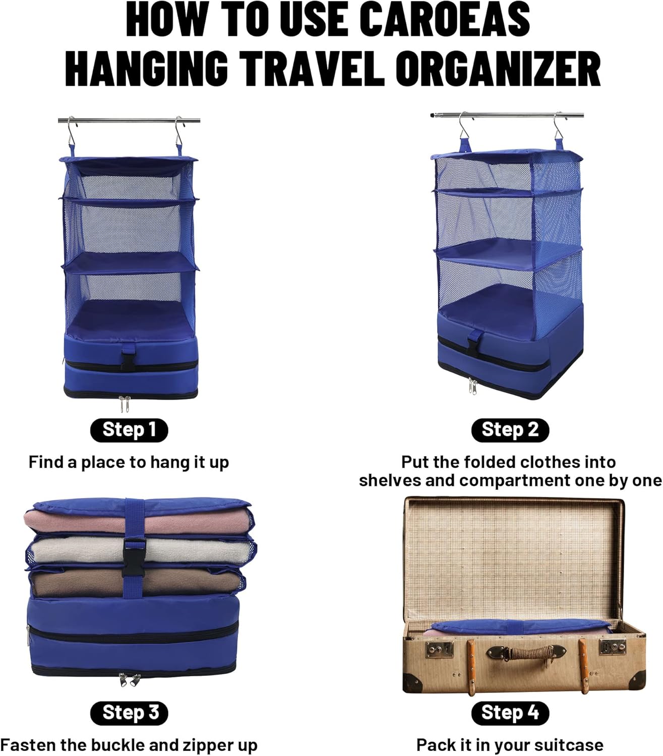 Draagbare hangende reisschappen