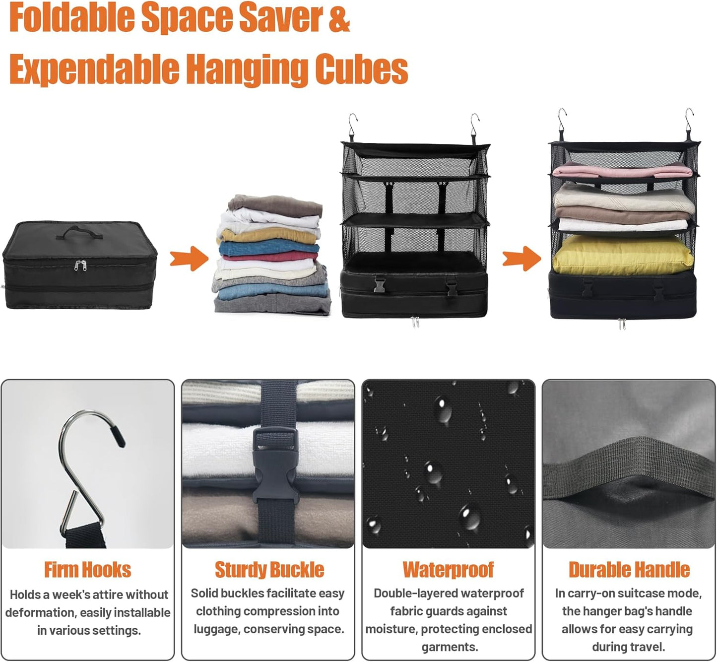 Draagbare hangende reisschappen