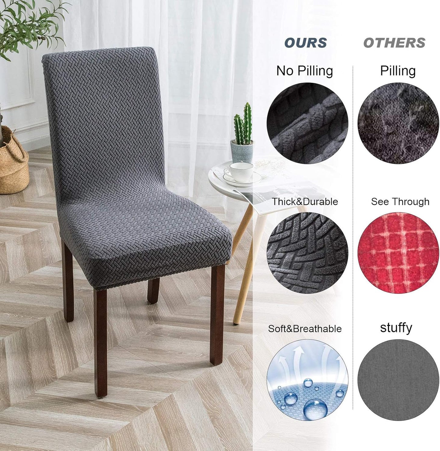 Genina™ – Elastische stoelhoezen | 1+1 GRATIS