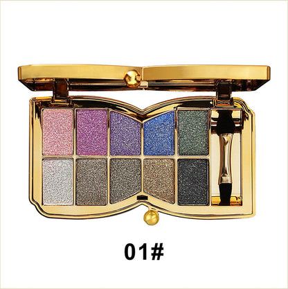 ShimmerGlam Pro - 10 kleuren Sparkle Shimmer oogschaduwpalette | 50% KORTING