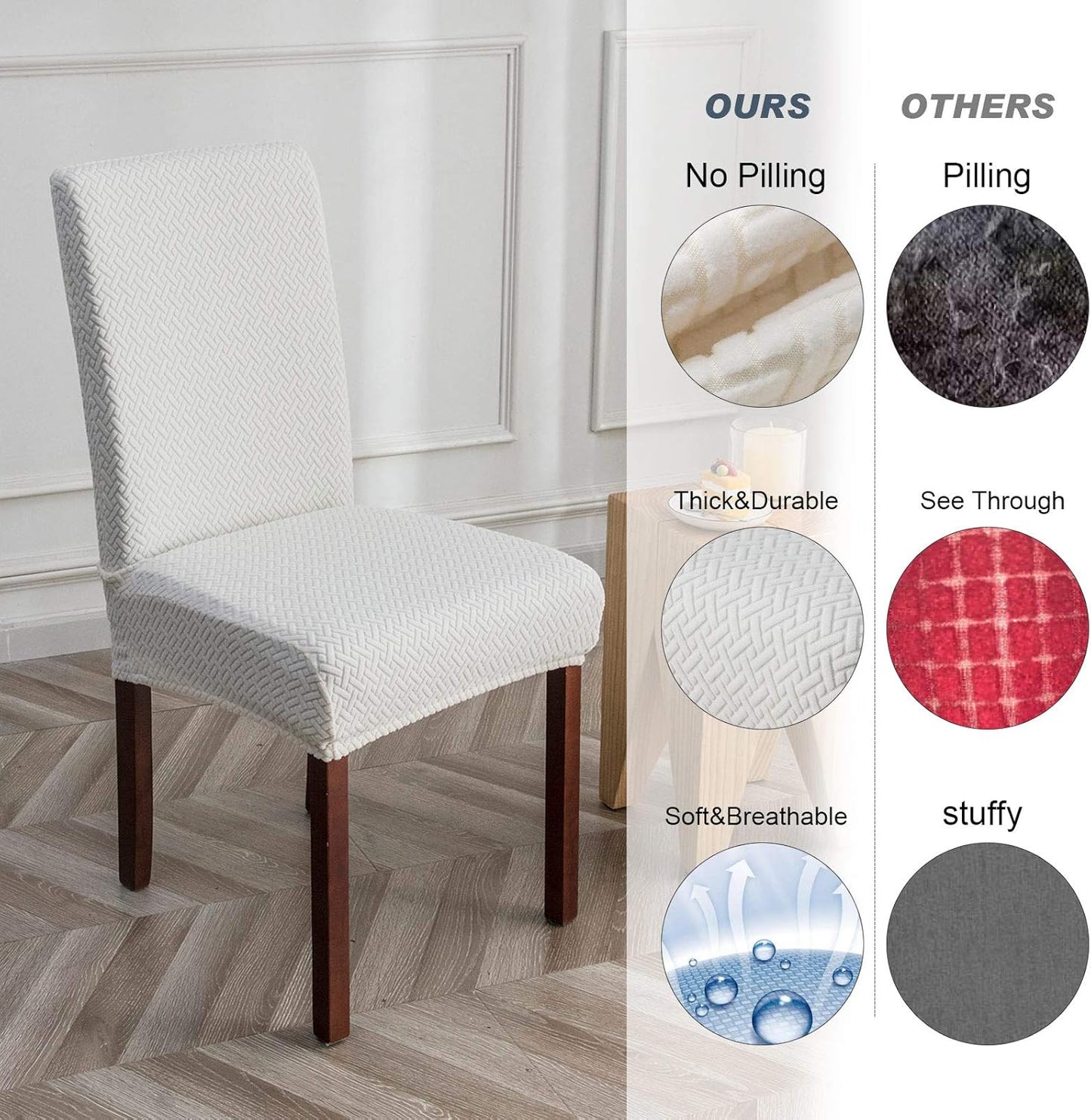 Genina™ – Elastische stoelhoezen | 1+1 GRATIS