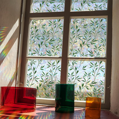 UV-beschermende regenboogglasstickers voor privacy in huis