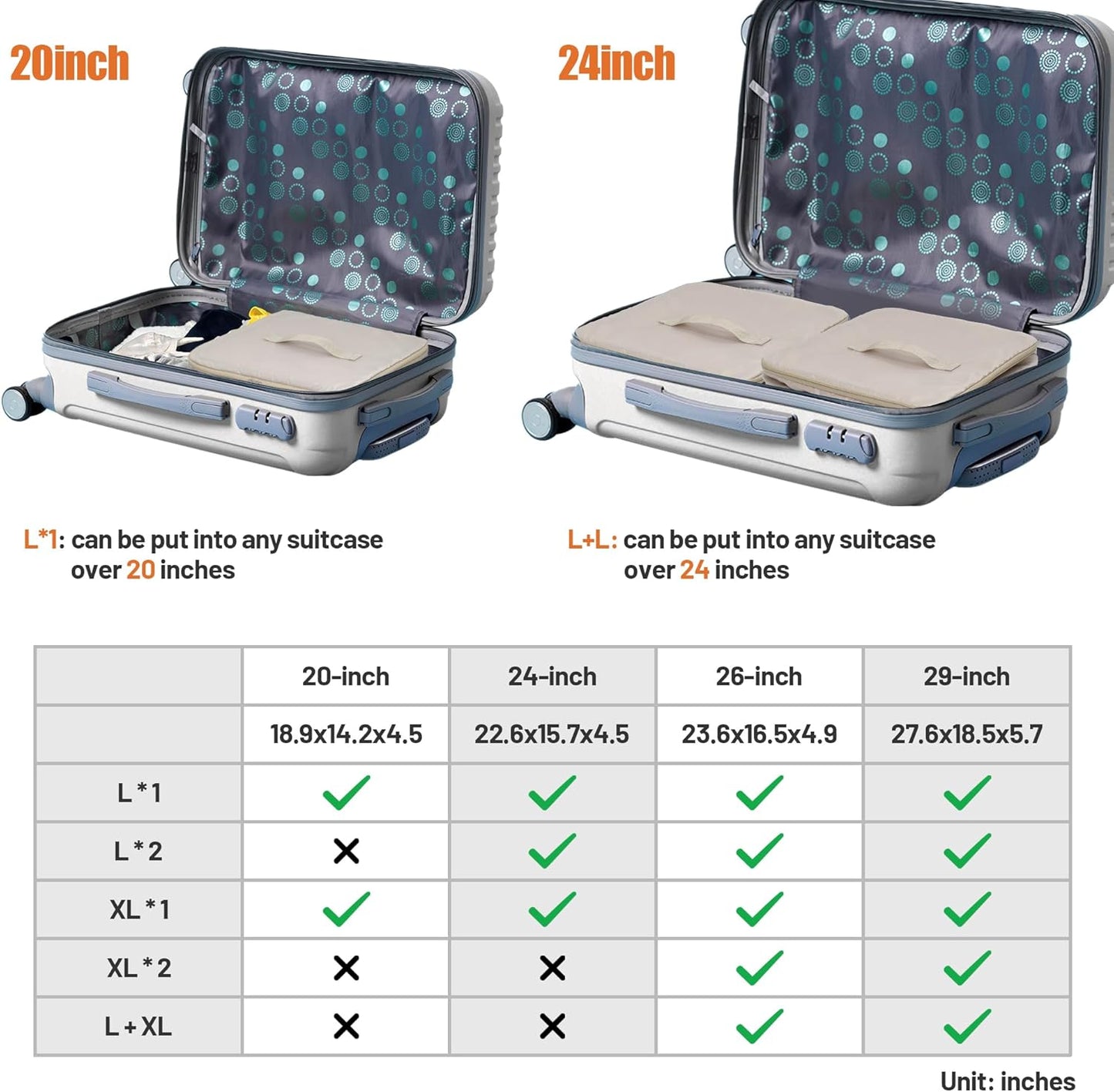 Draagbare hangende reisschappen