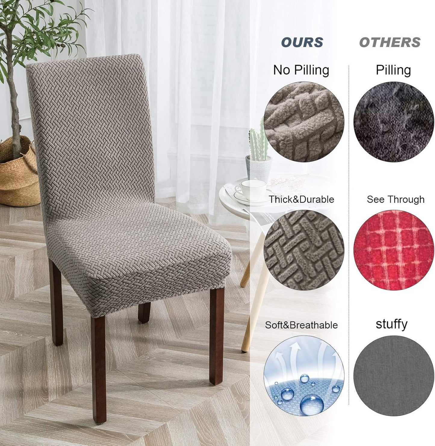 Genina™ – Elastische stoelhoezen | 1+1 GRATIS