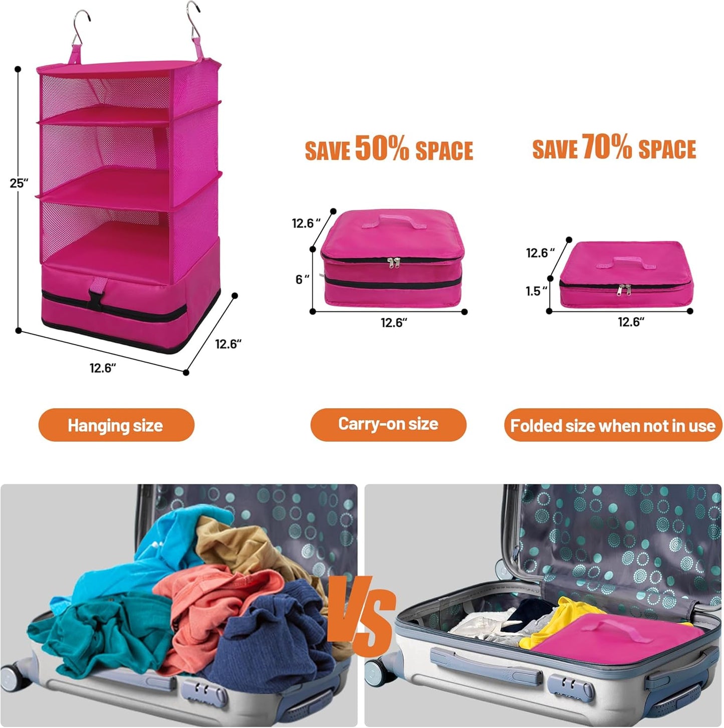 Draagbare hangende reisschappen