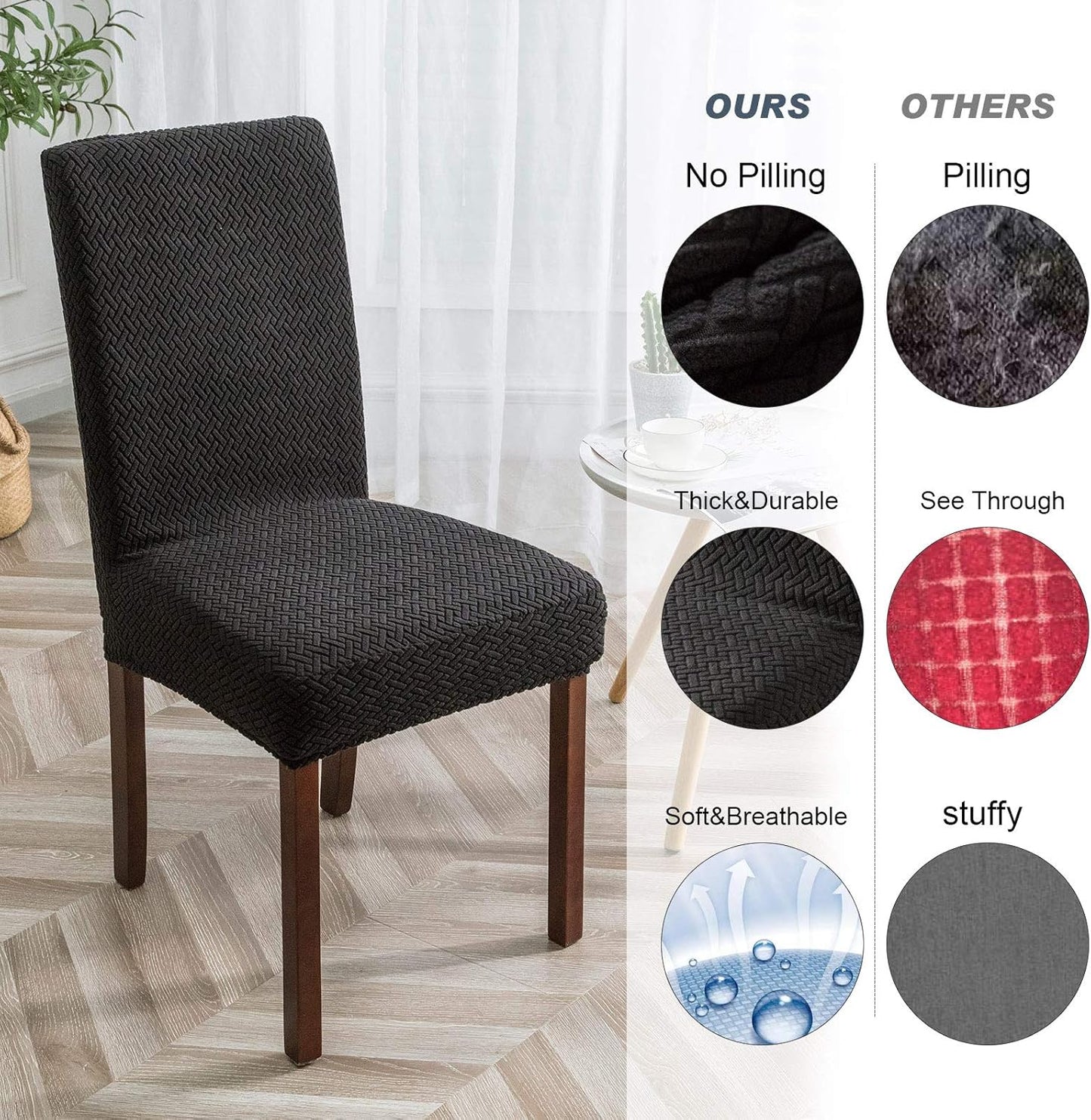 Genina™ – Elastische stoelhoezen | 1+1 GRATIS