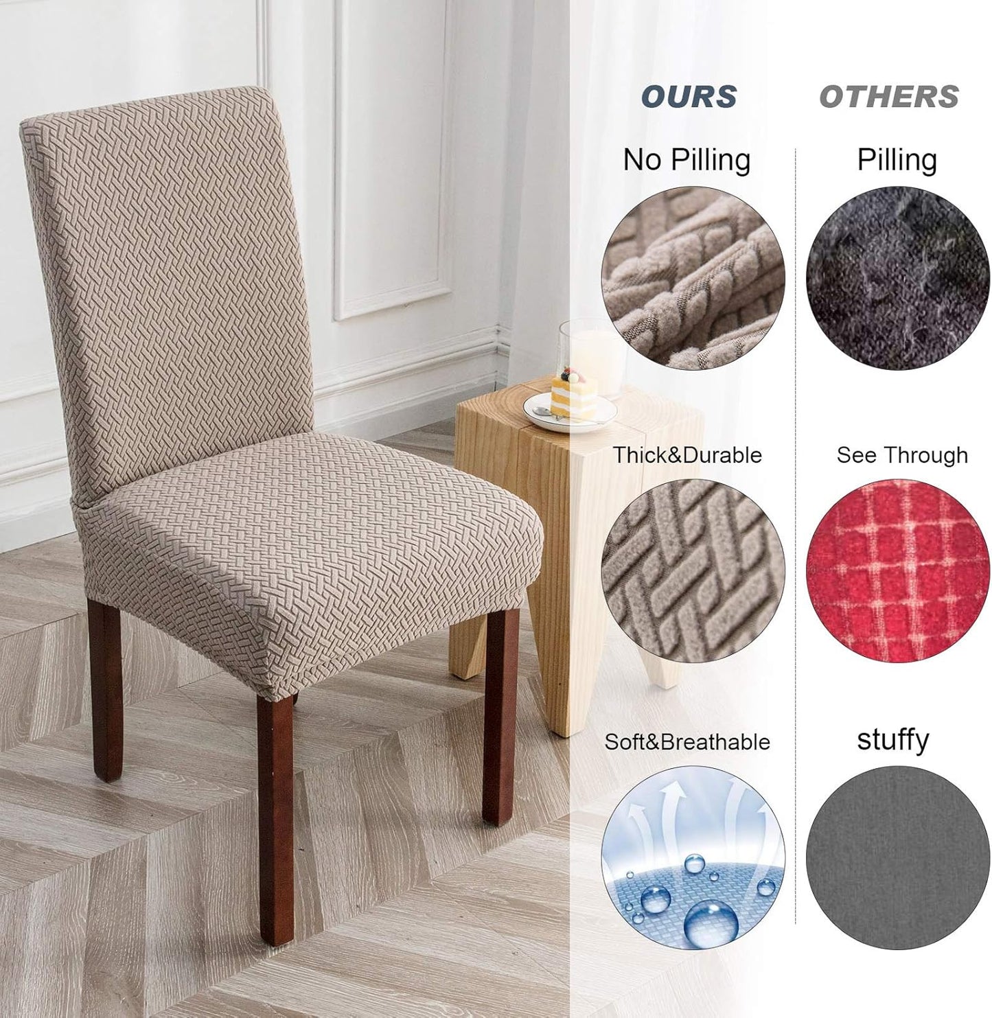 Genina™ – Elastische stoelhoezen | 1+1 GRATIS