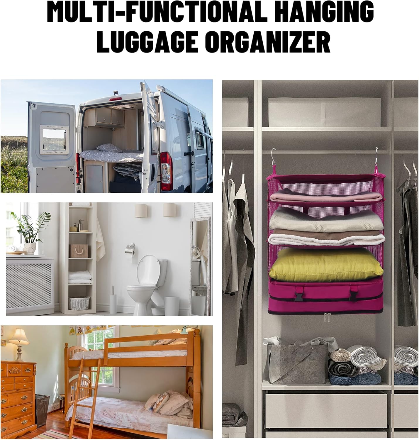 Draagbare hangende reisschappen