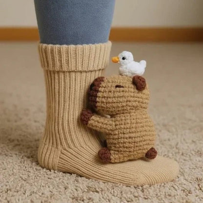 FluffyFeet – Ultra-lichte katoenmengsokken voor in huis met antislipzolen
