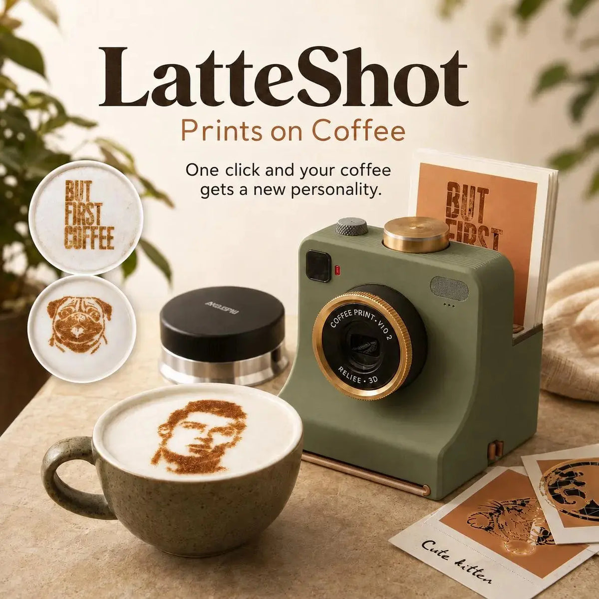 LuxePrint Koffiestencil — Indrukwekkende Kunst bij Elke Slok