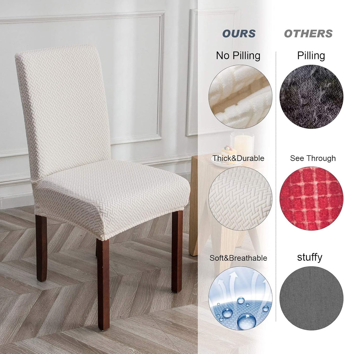 Genina™ – Elastische stoelhoezen | 1+1 GRATIS