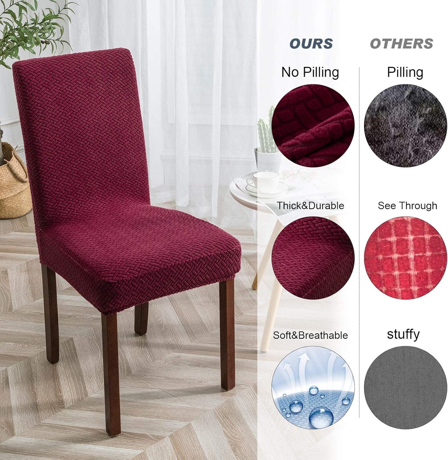 Genina™ – Elastische stoelhoezen | 1+1 GRATIS