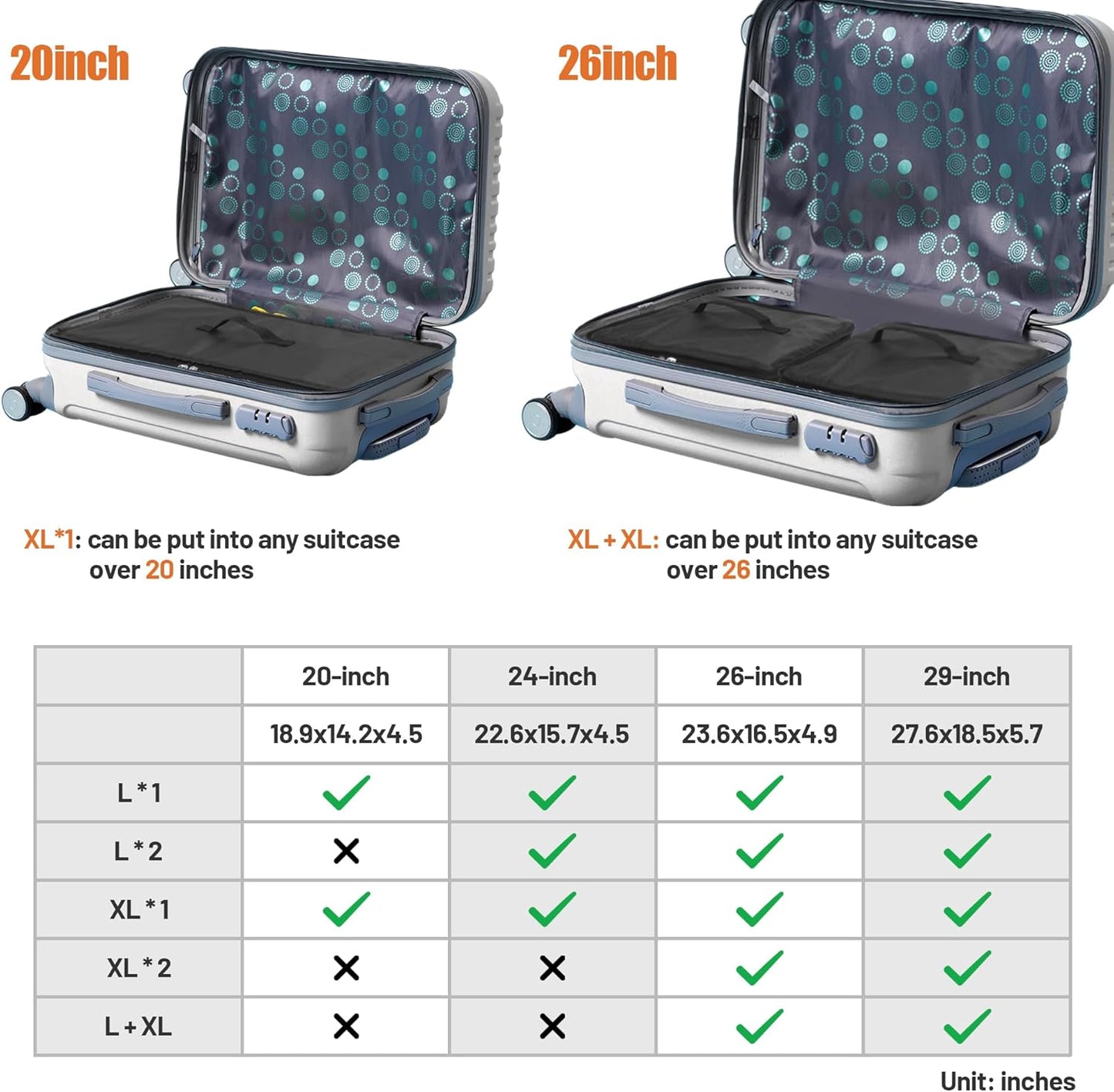 Draagbare hangende reisschappen