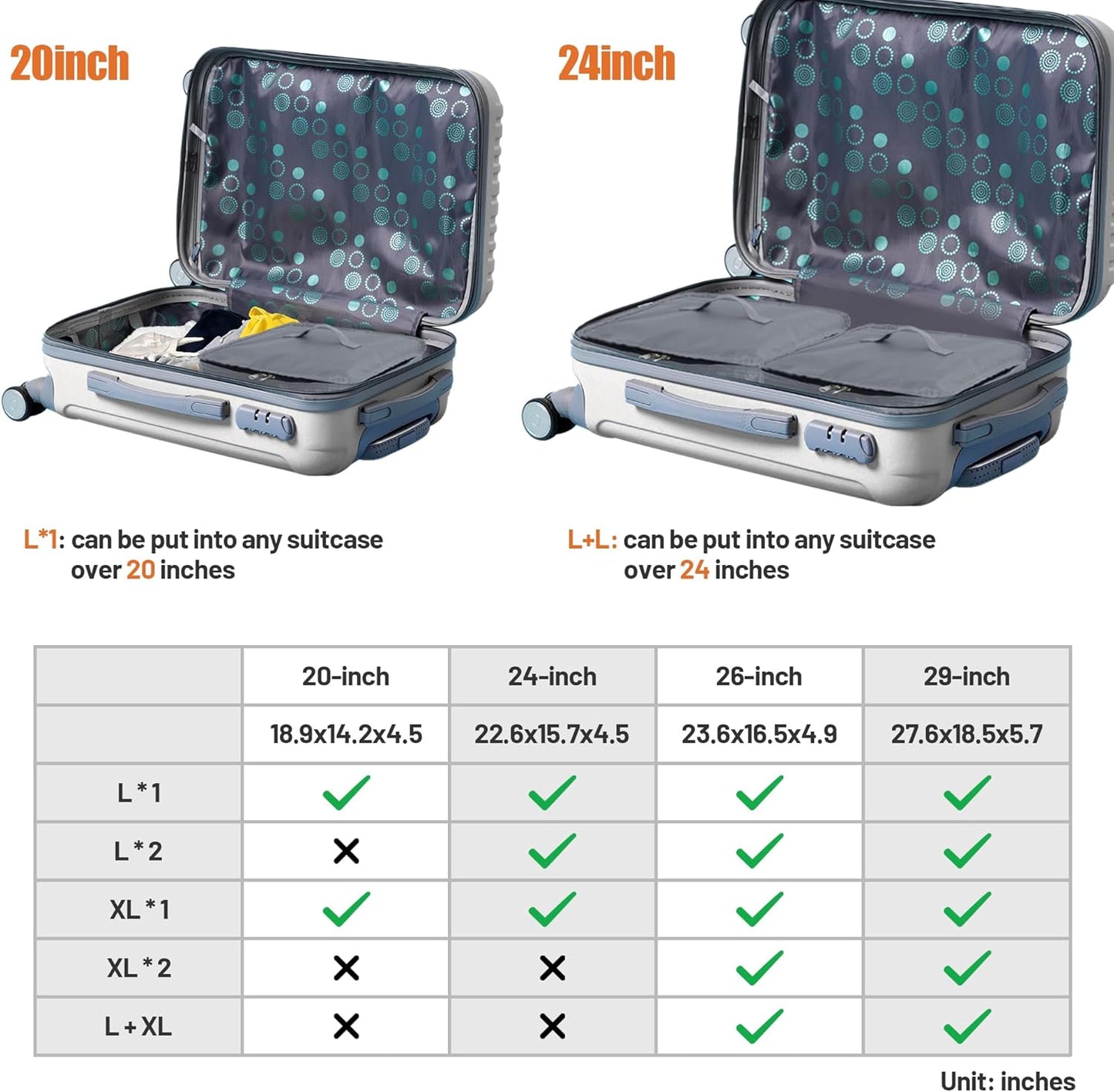 Draagbare hangende reisschappen