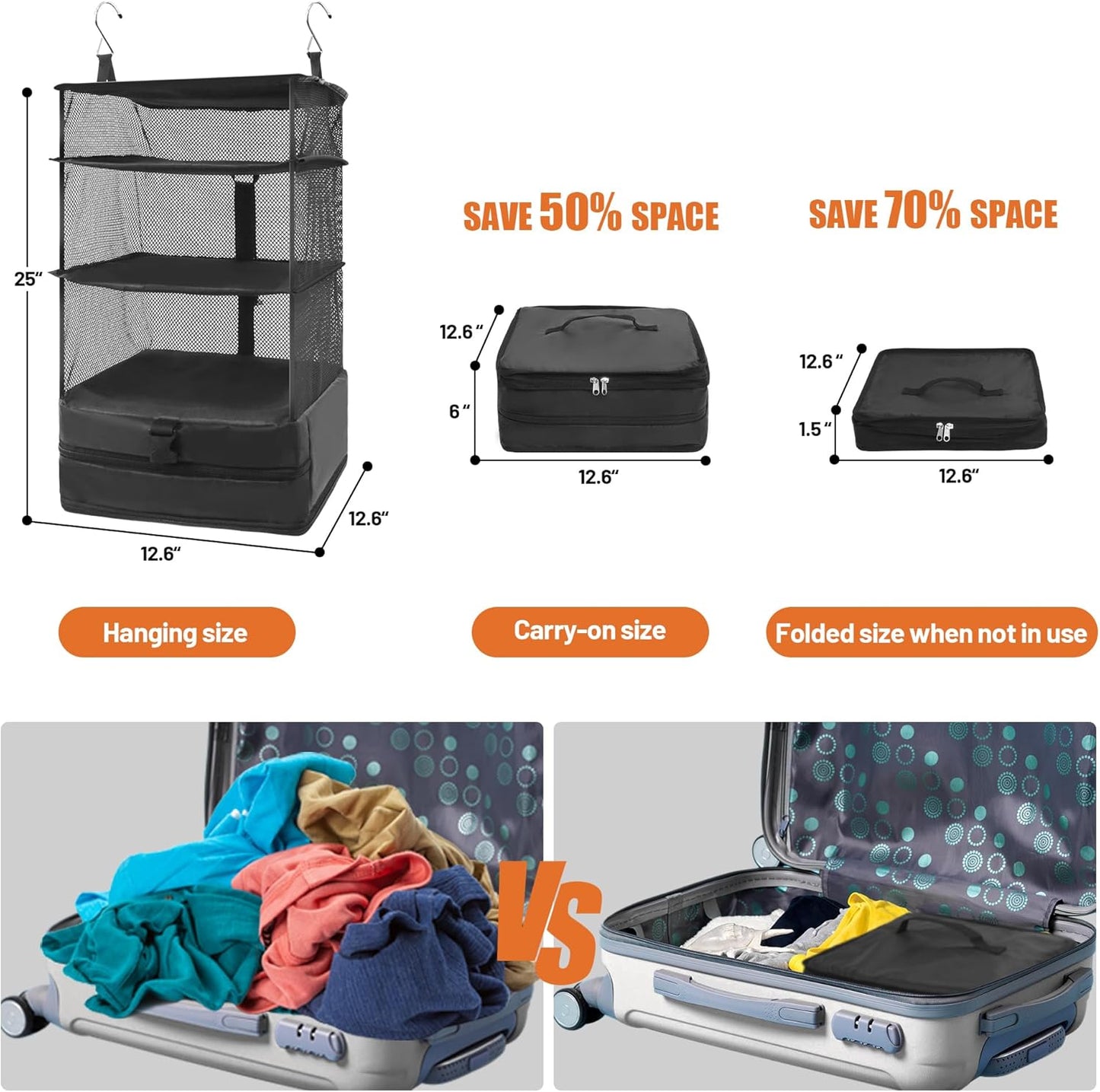 Draagbare hangende reisschappen